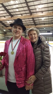 Kit Peterson and her grandson