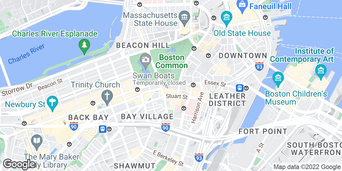 Maps 10 Boylston Place Bostonma 