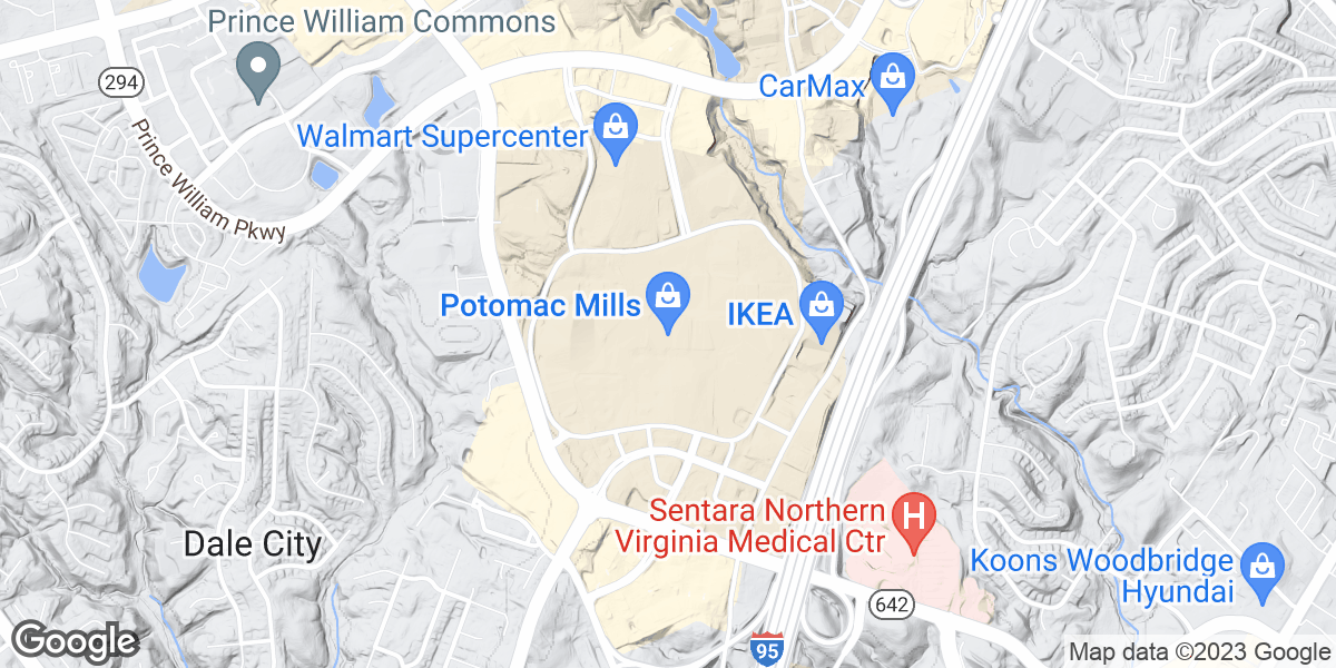 Potomac Mills Mall in Woodbridge, VA (Google Maps)
