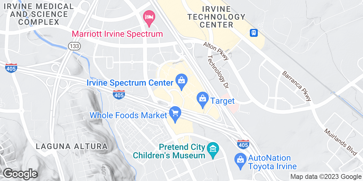 Maps 670 Spectrum Center Driveirvineca 
