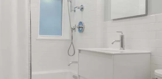 All white bathroom