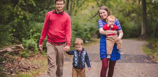 Heather and her family