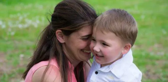 Mandy Farmer and her son