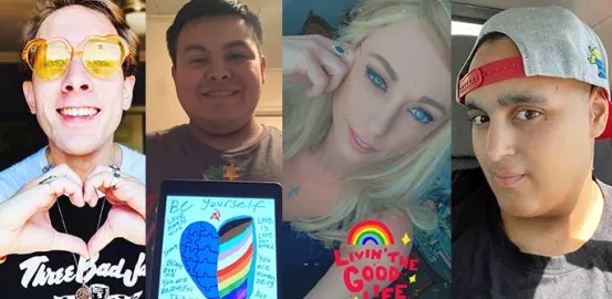 Members of the LGBTQ+ and autism communities