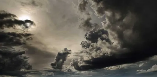 Sky filled with clouds before a storm