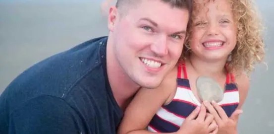 Tommy and Isabella on the beach