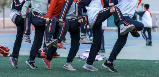 group of children playing during recess