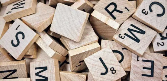 scrabble pieces