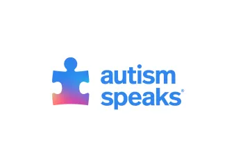 Autism Speaks logo - a multi-colored puzzle piece with the words Autism Speaks