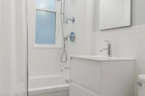 All white bathroom