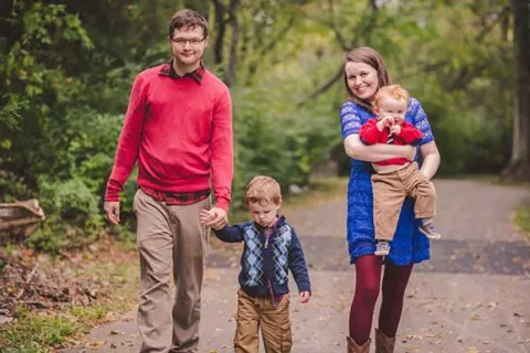 Heather and her family