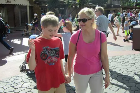 Kimberlee Rutan McCafferty and her son