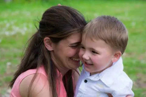 Mandy Farmer and her son