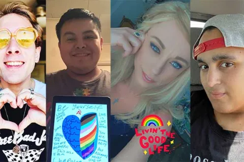 Members of the LGBTQ+ and autism communities