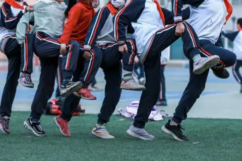 group of children playing during recess