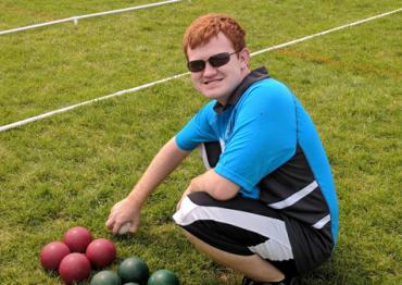 Tom on a sports field