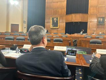 Andy Shih, Autism Speaks Chief Science Officer at the congressional hearing on global public health