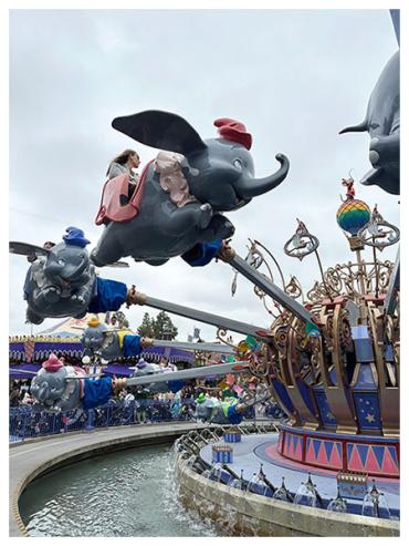 Dumbo Ride at Disneyland in Anaheim, California