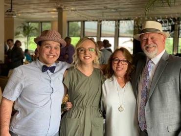 Hess family smiling for a group photo