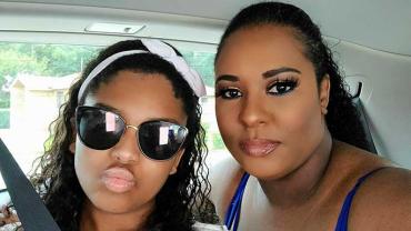 Jada and her mom in the car