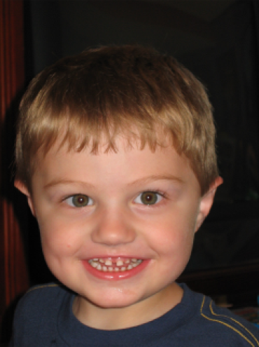 Kim McCafferty's son, Zach, as a toddler