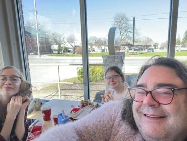 Maddy D. and family out to lunch