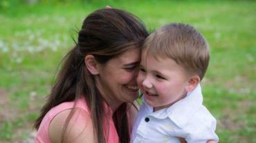 Mandy Farmer and her son