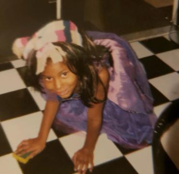 Taniya as a child