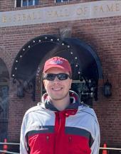 David Hummel at the Baseball Hall of Fame